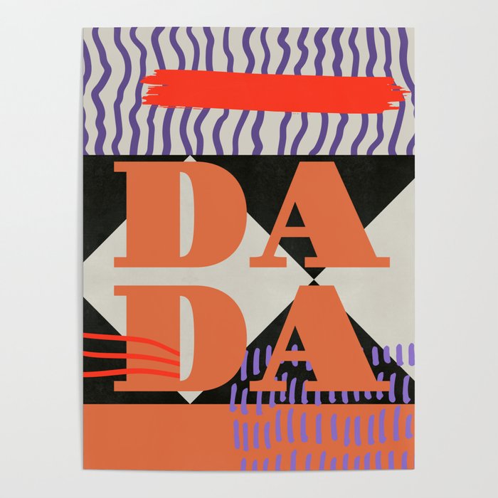 DADA Modern Art Deco Poster by TIMELESS PRETTY home decor Society6