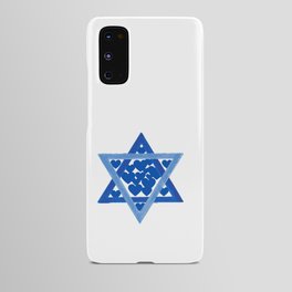 Jewish Star with Hearts Android Case