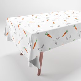 Cute rabbit,Easter,carrots pattern  Tablecloth