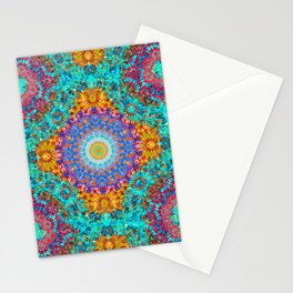Colorful Pattern Art - Magic Mandala 2 Stationery Card