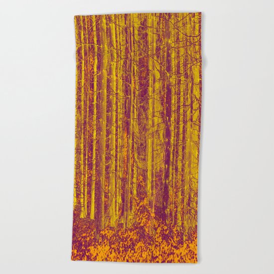 In the middle of the forest Beach Towel