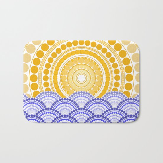 LIGHT OF DAWN (abstract seascape tropical) Bath Mat