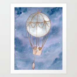 Watercolor Moon Art Prints For Any Decor Style Society6