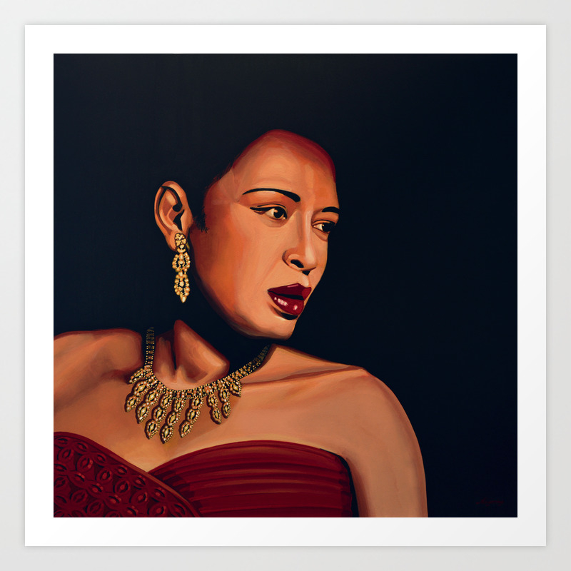 Billie Holiday Painting Art Print By Paulmeijering Society6