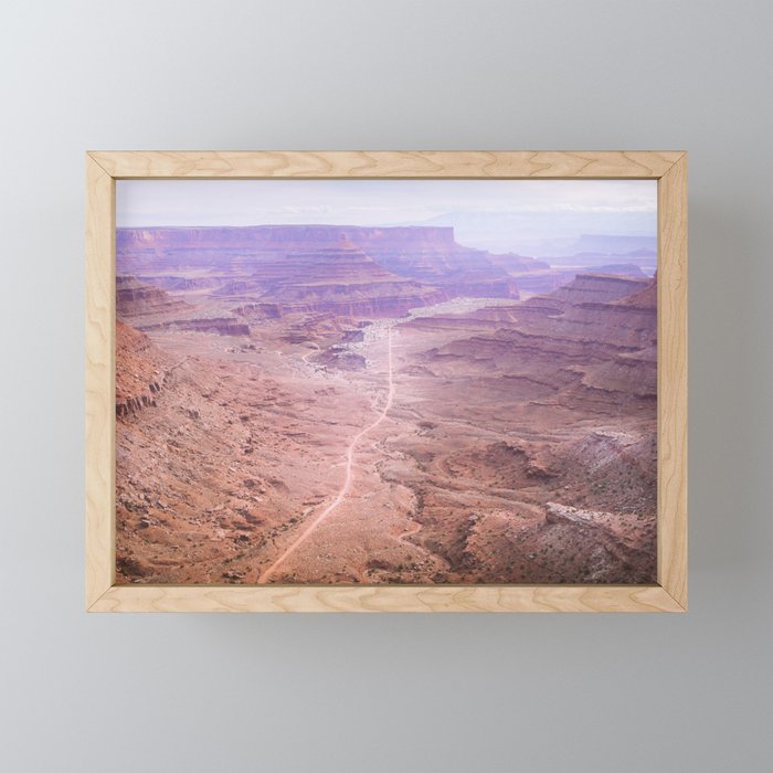 Road through the Canyonlands Framed Mini Art Print