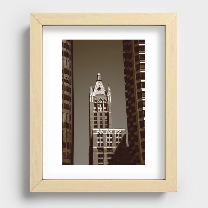 Chicago Skyscrapers 2010 #11 Sepia Recessed Framed Print