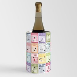 Colorful Retro Midcentury Bingo  Wine Chiller