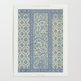 Arabic pattern, La Decoration Arabe Poster