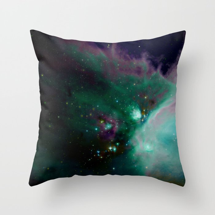 young stars turquoise purple Throw Pillow