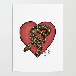 Snake Heart Poster