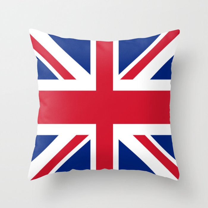 flag of uk- London,united kingdom,england,english,british,great britain,Glasgow,scotland,wales Throw Pillow