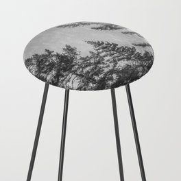 Redwood Park Black and White Counter Stool