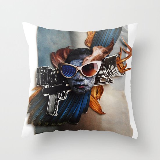 Restless Spirit | Collage Throw Pillow