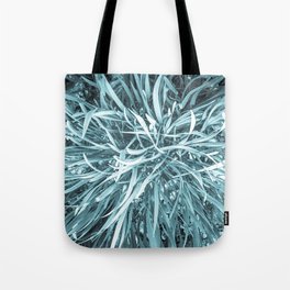 Teal infrared grass Tote Bag