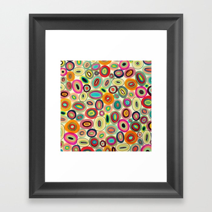 running in circles Framed Art Print by sylvie demers Society6