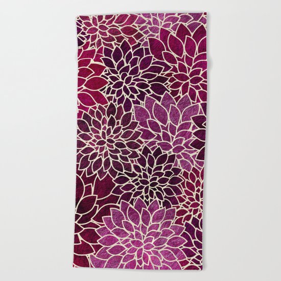 Floral Abstract 12 Beach Towel