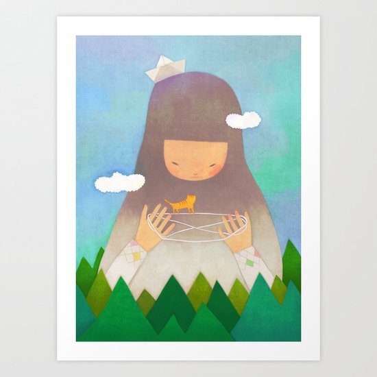 Forest giant Art Print
