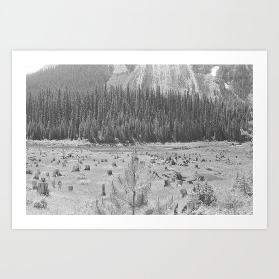Cutting Through Trees Art Print