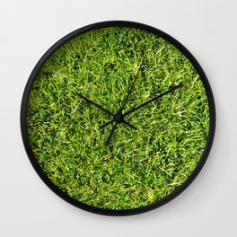 Cut Grass Wall Clock