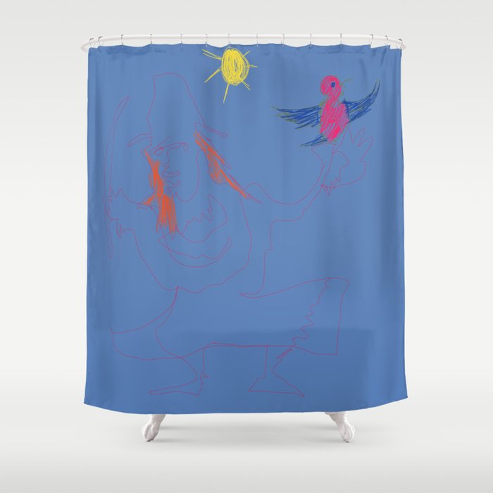 Anne Bonny (Blue) Shower Curtain