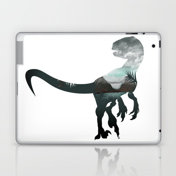 Velociraptor Minimalist Splash Laptop & iPad Skin