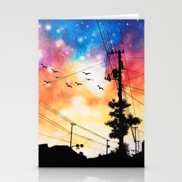 Sunset Nebula Stationery Cards