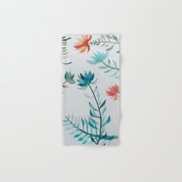 Watercolor Flowers Hand & Bath Towel