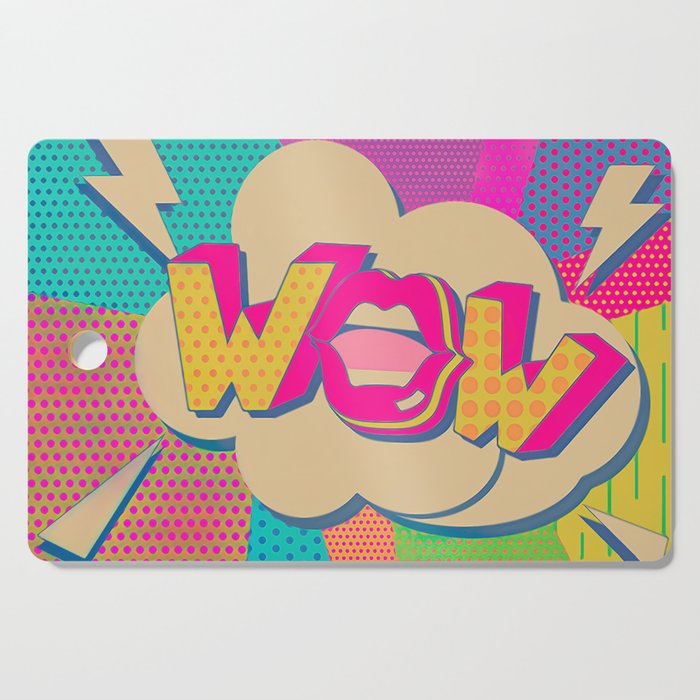 WOW New Wave 80 pink, dreams, pastel, love, cute,  Cutting Board