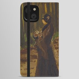 Vincent van Gogh - Two Women in the Woods (1882) iPhone Wallet Case