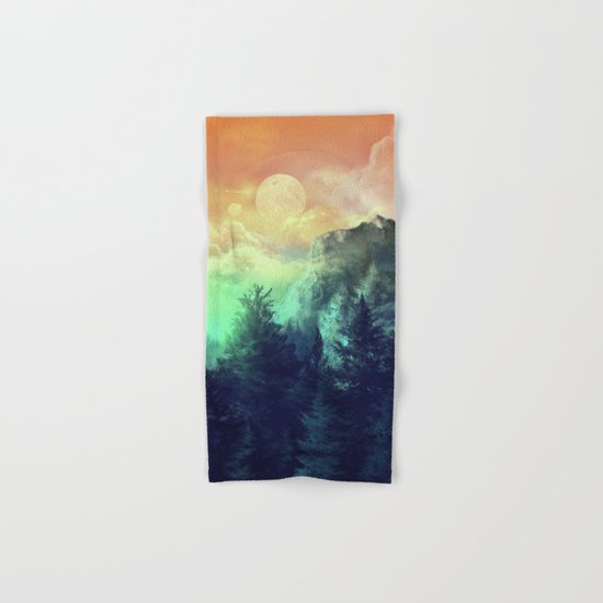 sunset forest 1 Hand & Bath Towel