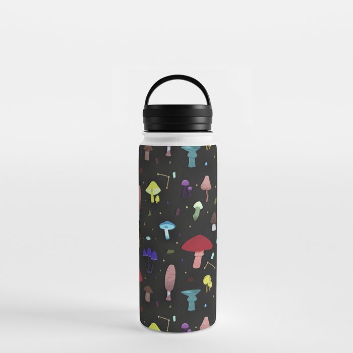 midnight mushroom Water Bottle