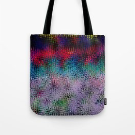 Colorful Zigzag Abstraction Artwork Tote Bag