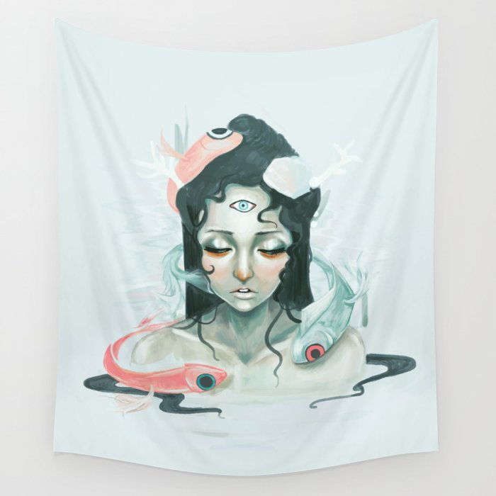 Zodiac Pisces Wall Tapestry