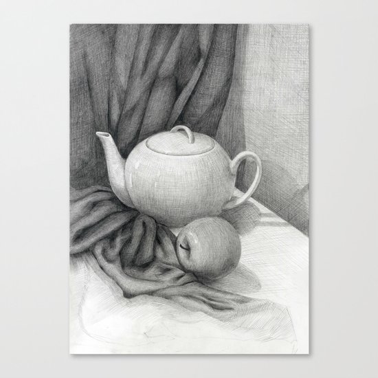 Still Life with a Tea Pot Canvas Print