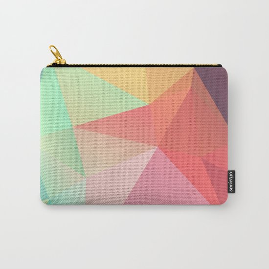 geometric V Carry-All Pouch