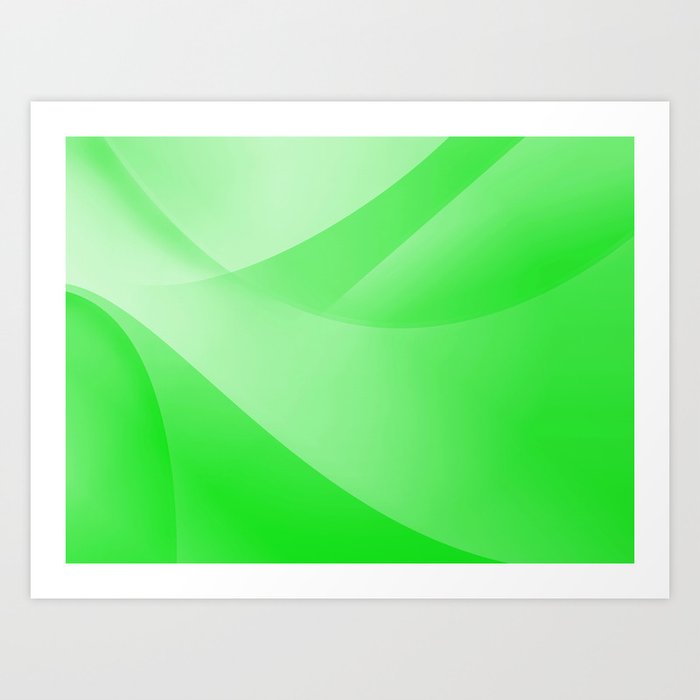 Green Wallpaper Art Print