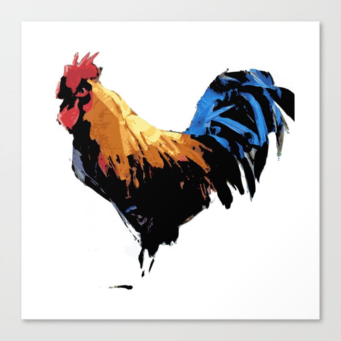 Rooster Wall Art Decorative Canvas Print By Deanng Society6 Rooster Wall Art Decorative Canvas Print