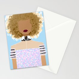 Curls and a Shirt Stationery Cards