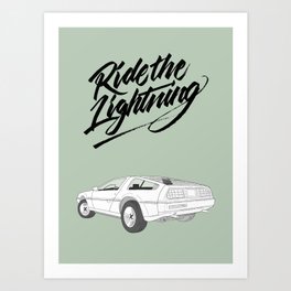 Delorean – Ride The Lightning Art Print