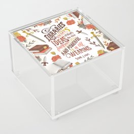 LIBRARIES WERE FULL OF IDEAS Acrylic Box