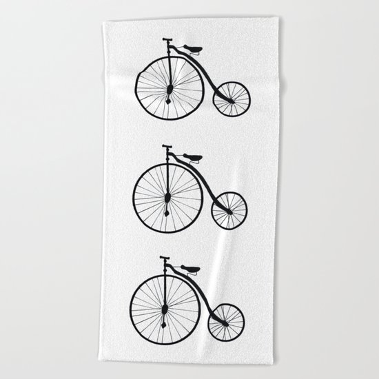 Vintage Bicycle Beach Towel