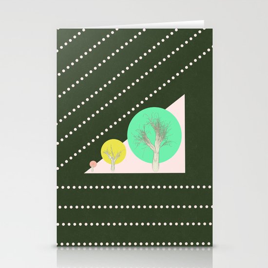 In my world forests are geometric Stationery Cards