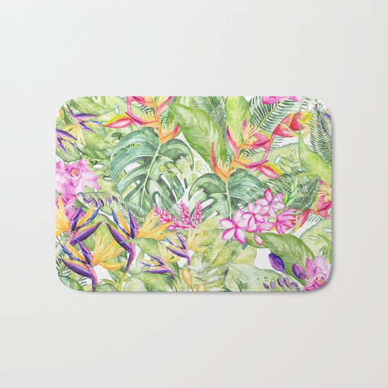 Tropical Garden 1A #society6 Bath Mat