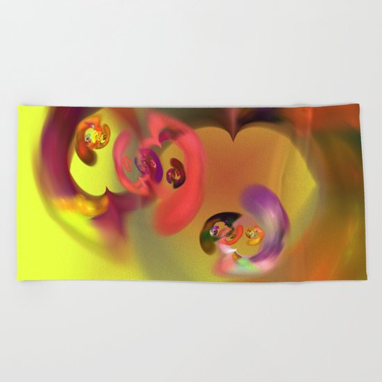 Thoughts of the heart Beach Towel