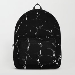 Exotic Black Crocodile Patent Leather Backpack