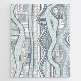 NC river slate blue Jigsaw Puzzle