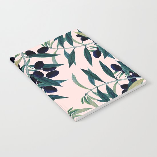 Olive Branch Pattern #society6 #decor #buyart Notebook