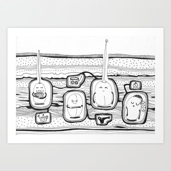 The seeds are coming Art Print