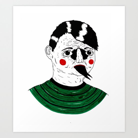 Snake Kid Art Print