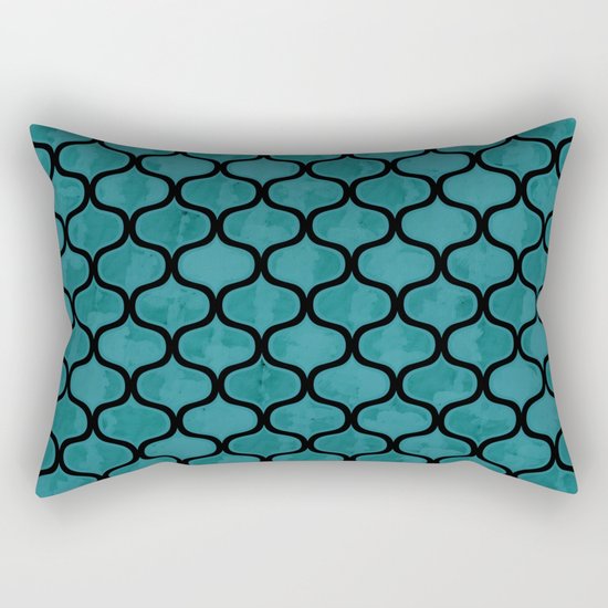 Watercolor Lovely Pattern VVXIV Rectangular Pillow